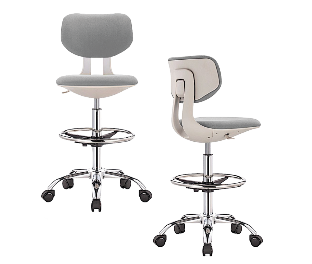 Silla tapizada con espaldar